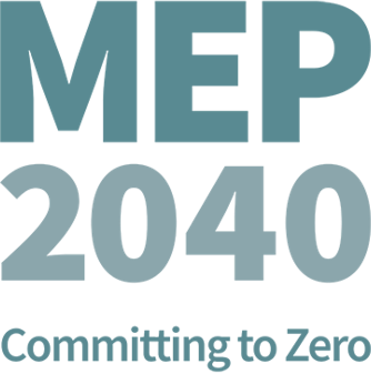 MEP 2040 Committing to Zero Square Logo