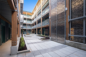 exterior courtyard housing apartments
